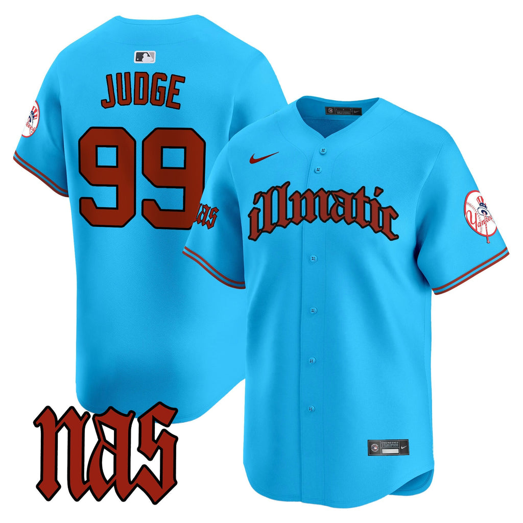NYY Nas Illmatic Vapor Premier Limited Jersey - All Stitched