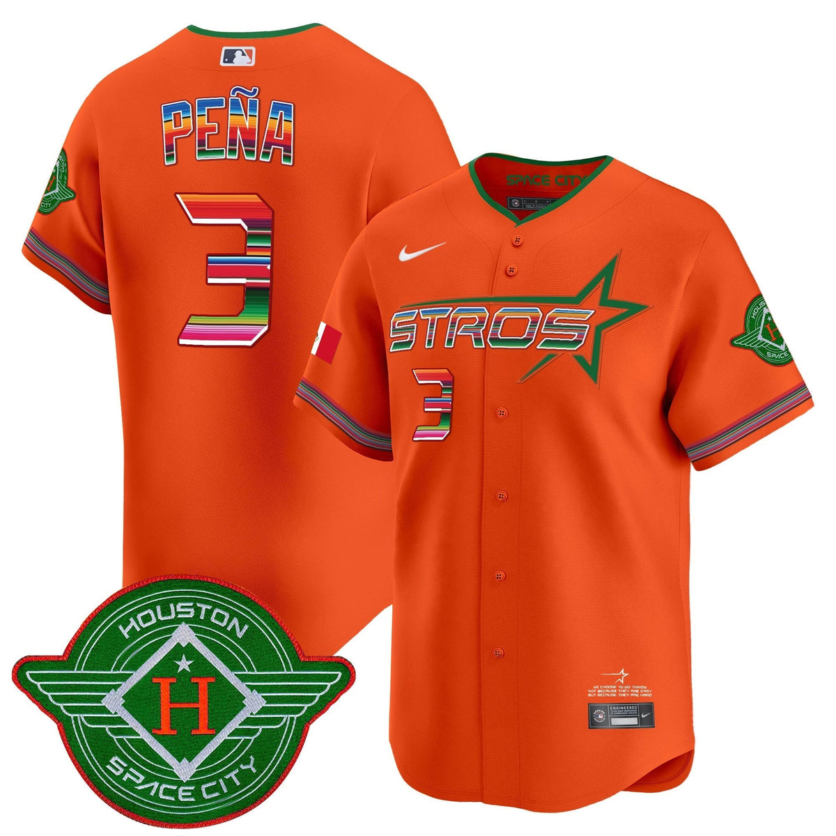 Astros 2025 City Connect Mexico Vapor Premier Limited Jersey - All Stitched