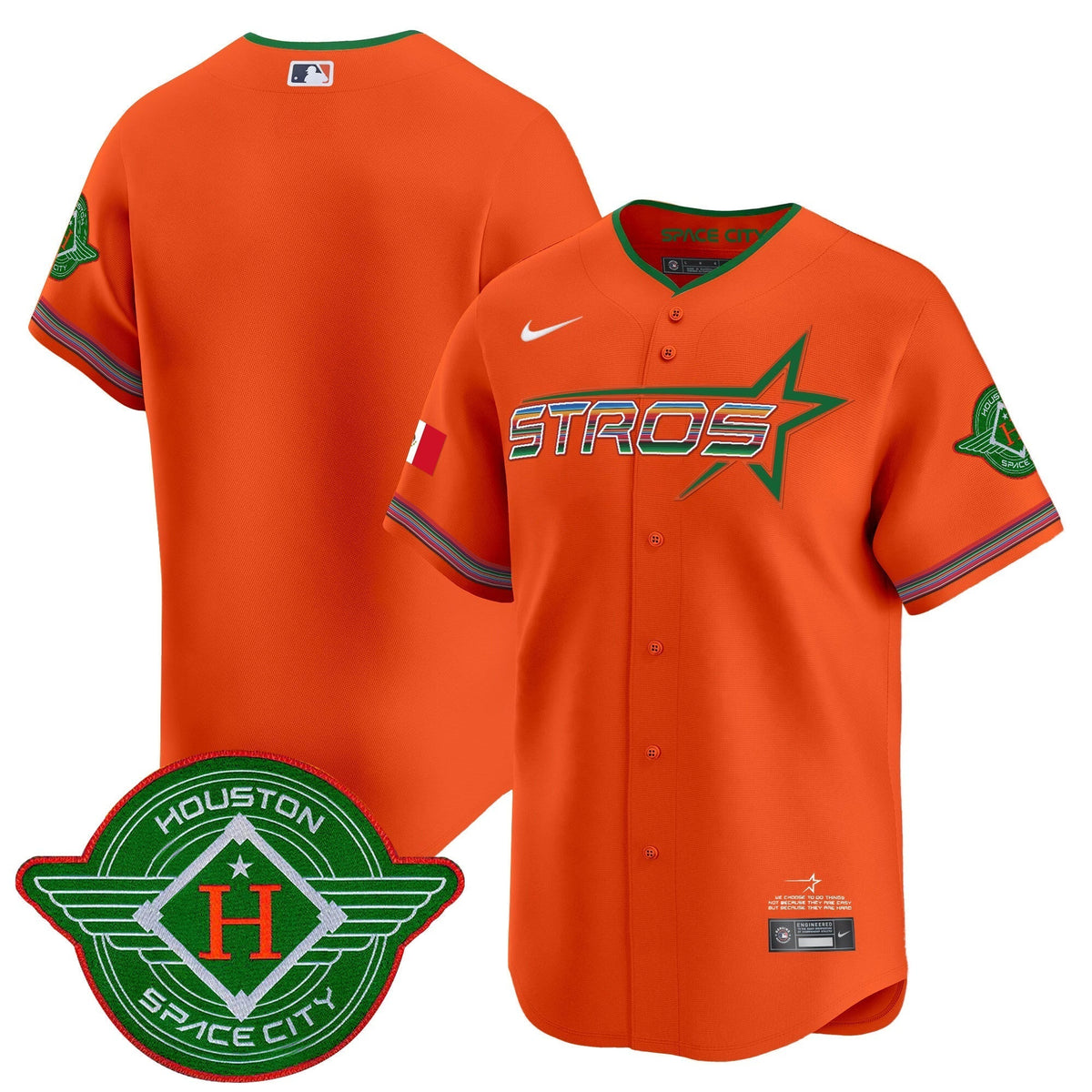 Astros 2025 City Connect Mexico Vapor Premier Limited Jersey - All Stitched