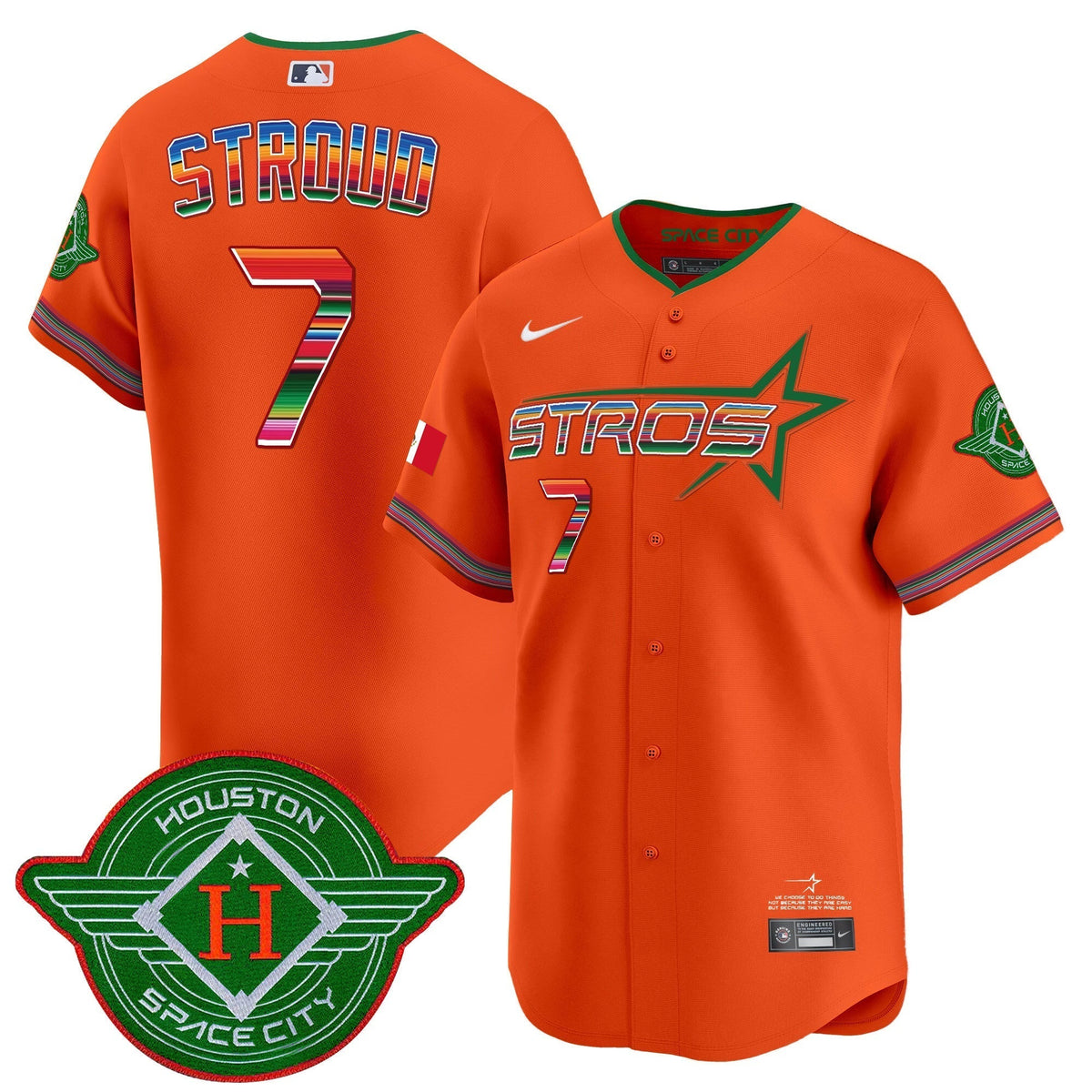 Astros 2025 City Connect Mexico Vapor Premier Limited Jersey - All Stitched