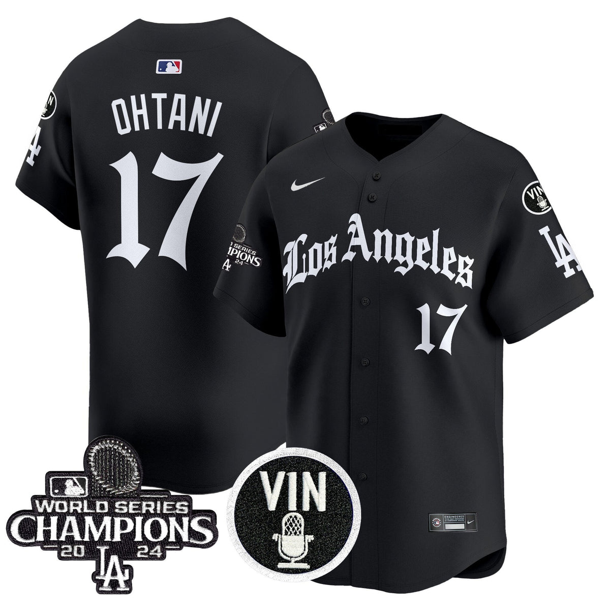 Dodgers 2025 LA Gothic Style Vapor Premier Limited Jersey - All Stitched
