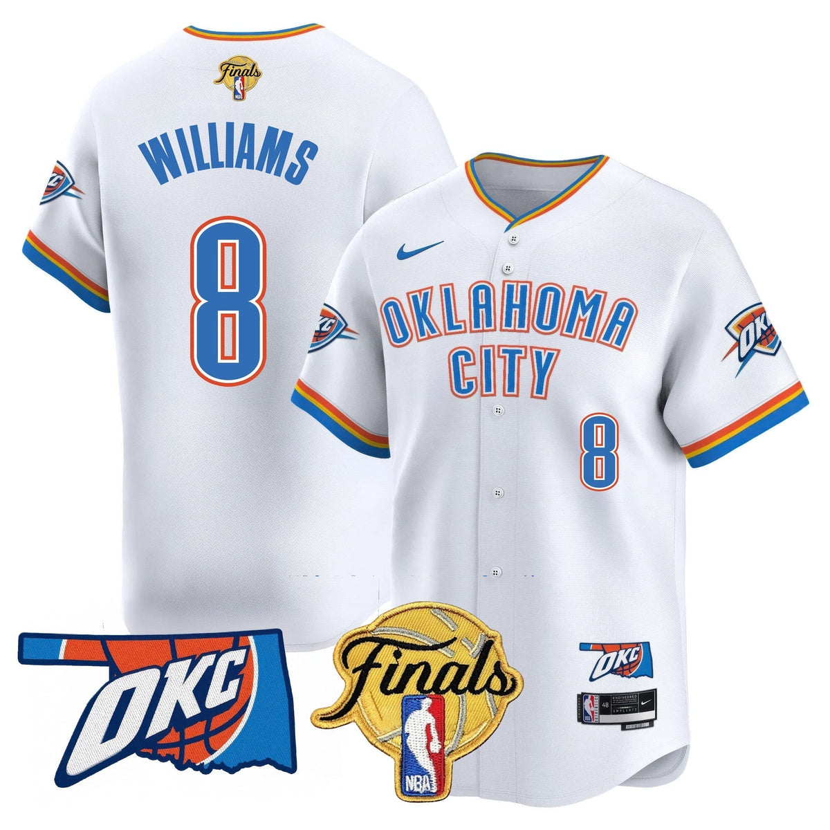 OKC Baseball Jersey - Final Patch - All Stitched