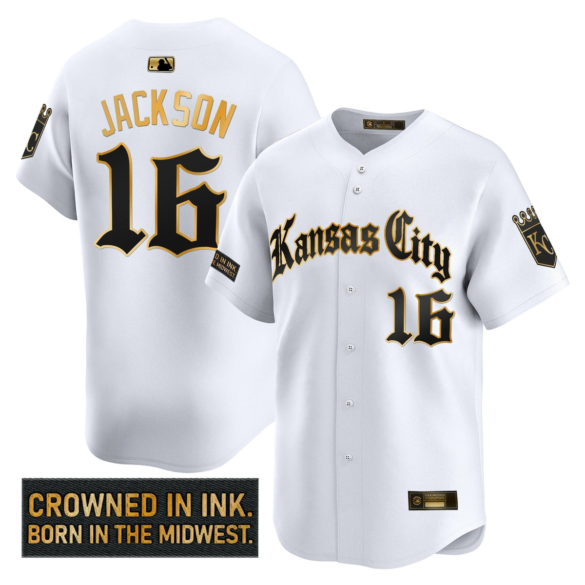 KC 'Gothic Crown Edition' Gold Vapor Premier Limited Jersey - All Stitched