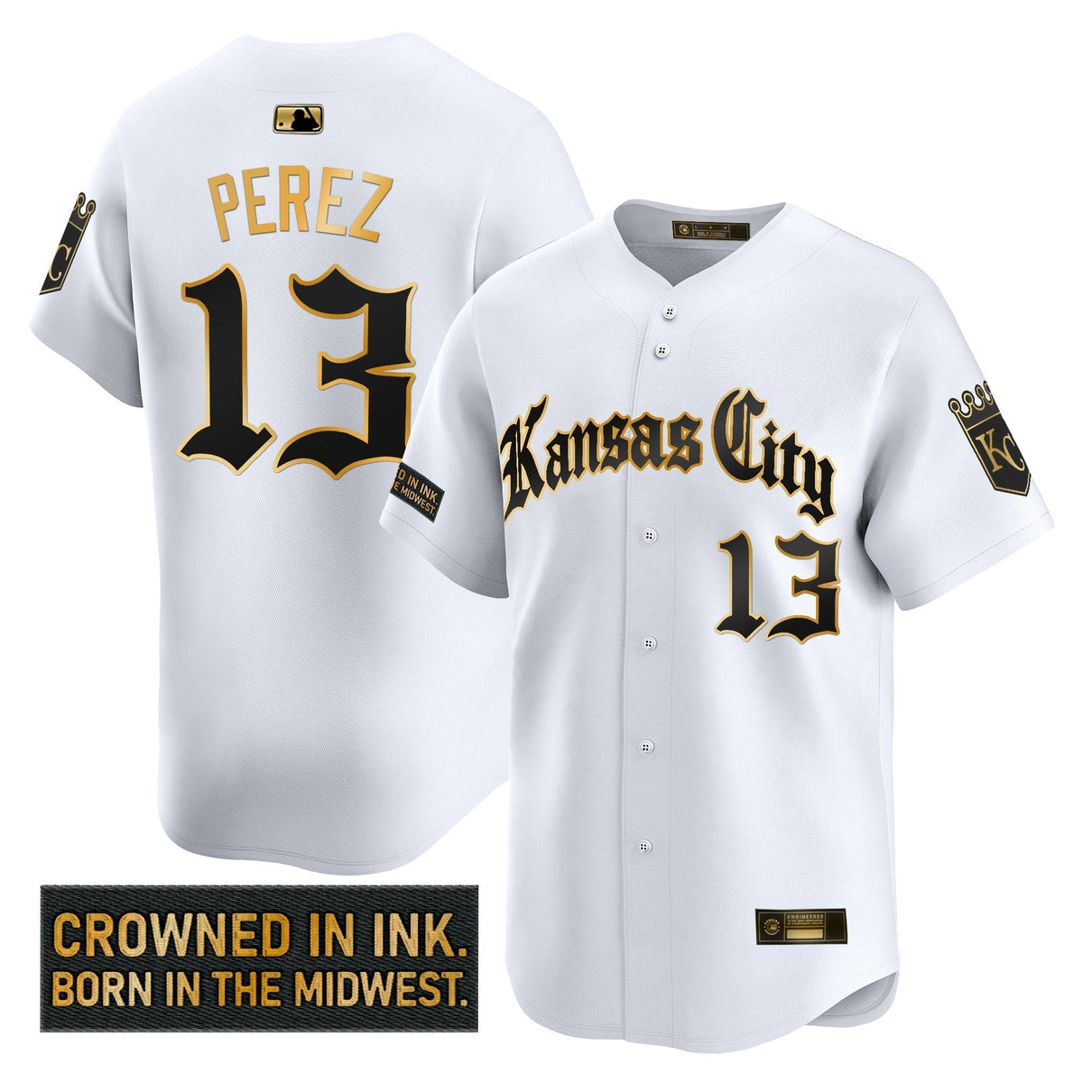 KC 'Gothic Crown Edition' Gold Vapor Premier Limited Jersey - All Stitched