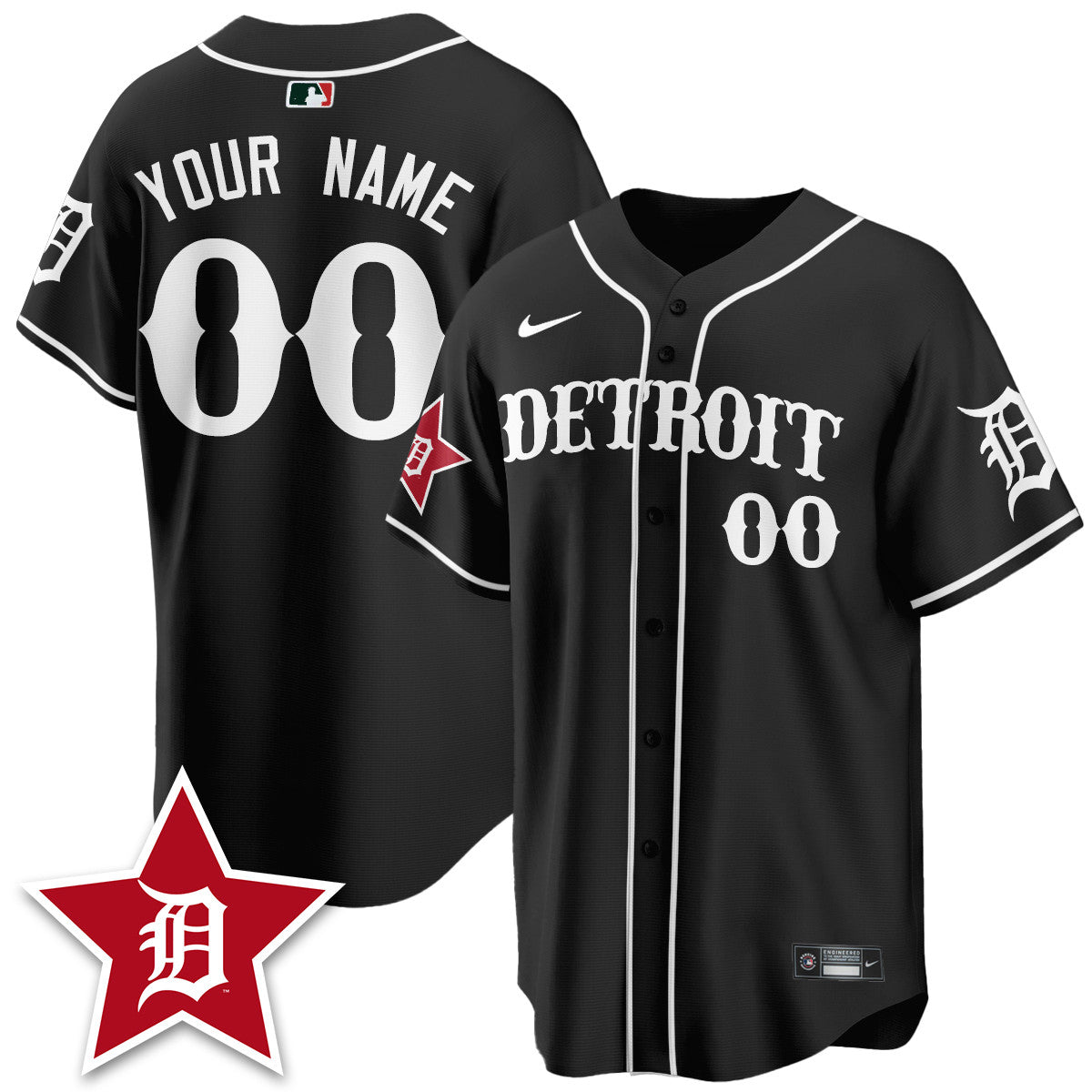 DET Black In Baseball Style Limited Jersey - All Stitched