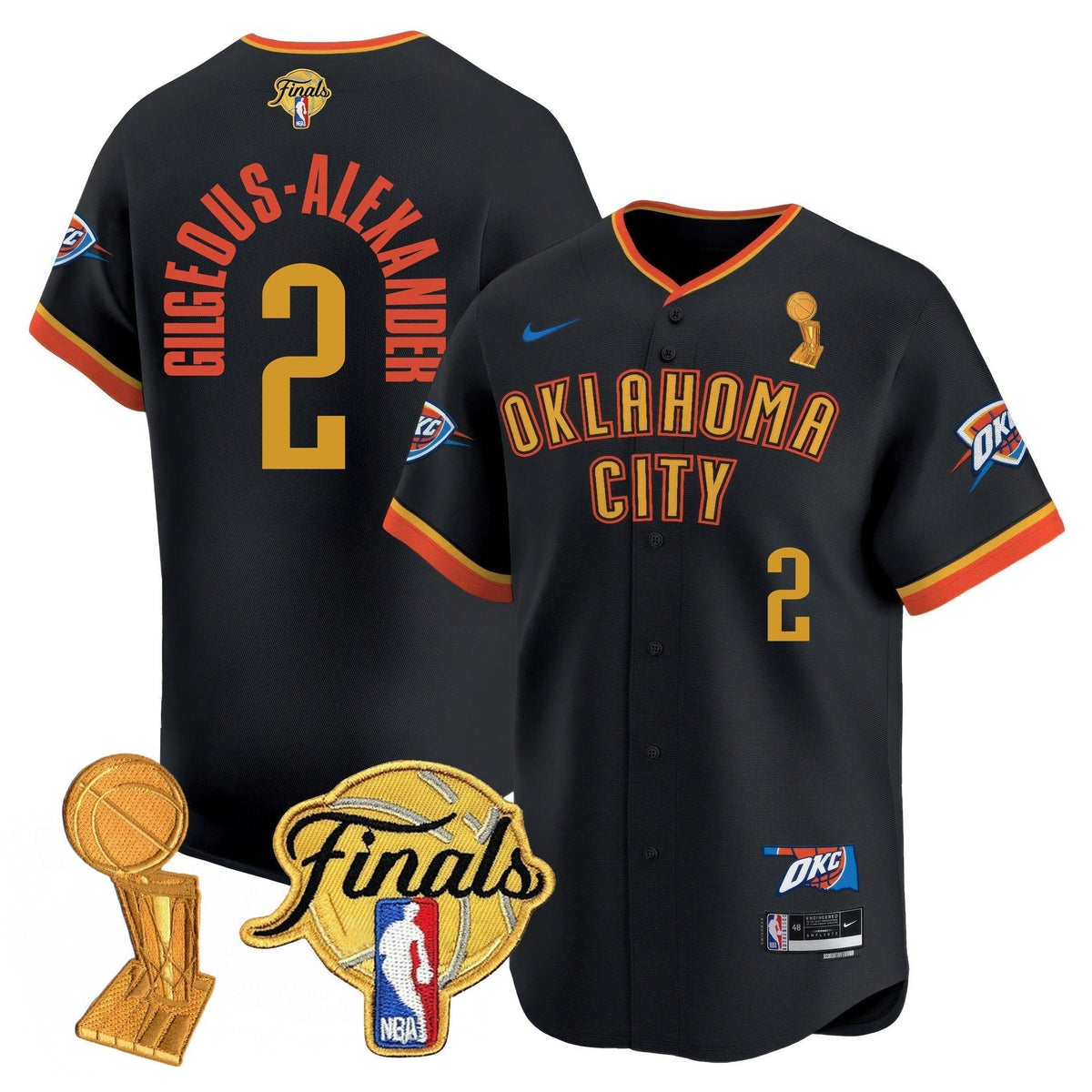 OKC Baseball Jersey - Final Patch - All Stitched