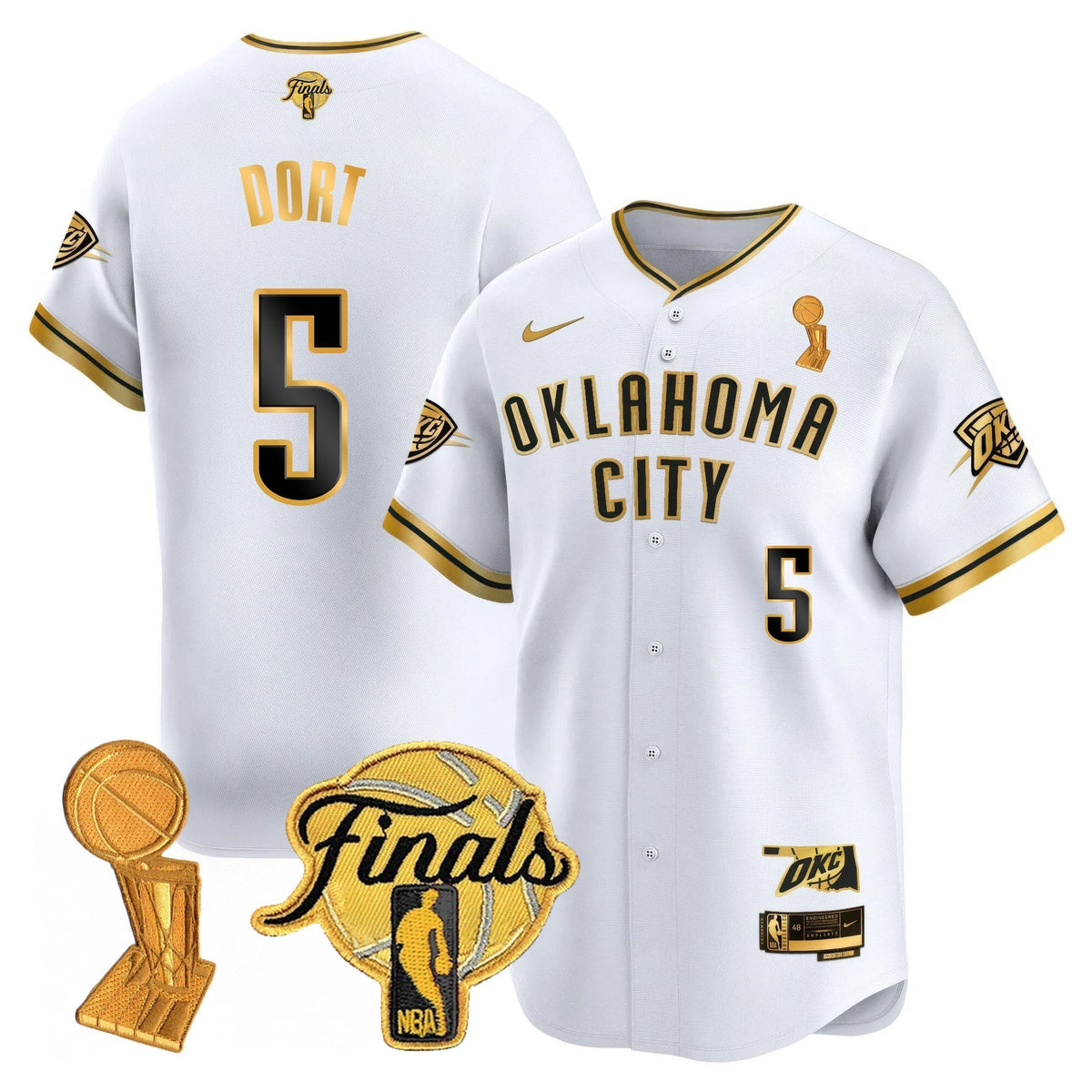 OKC Baseball Jersey - Final Patch - All Stitched