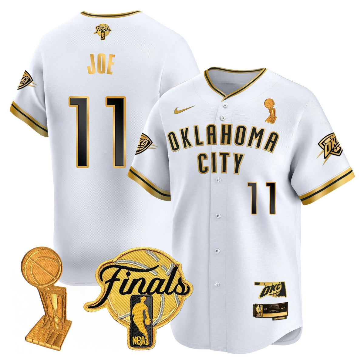 OKC Baseball Jersey - Final Patch - All Stitched