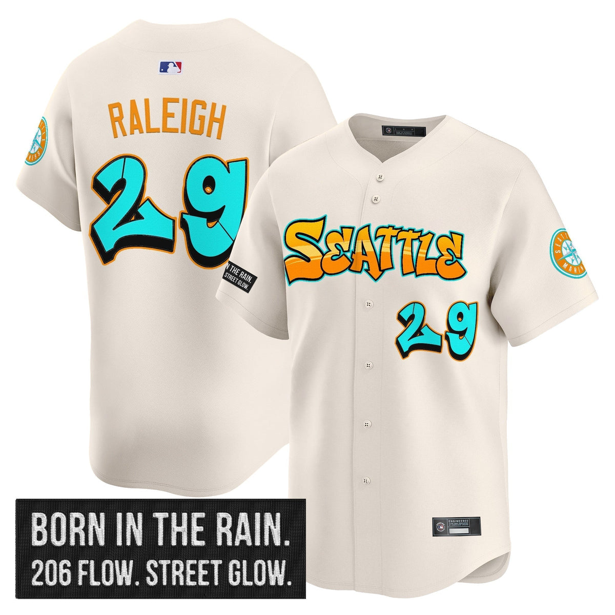 SEA 'Graffiti Emerald Drop Edition' Vapor Premier Limited Jersey - All Stitched