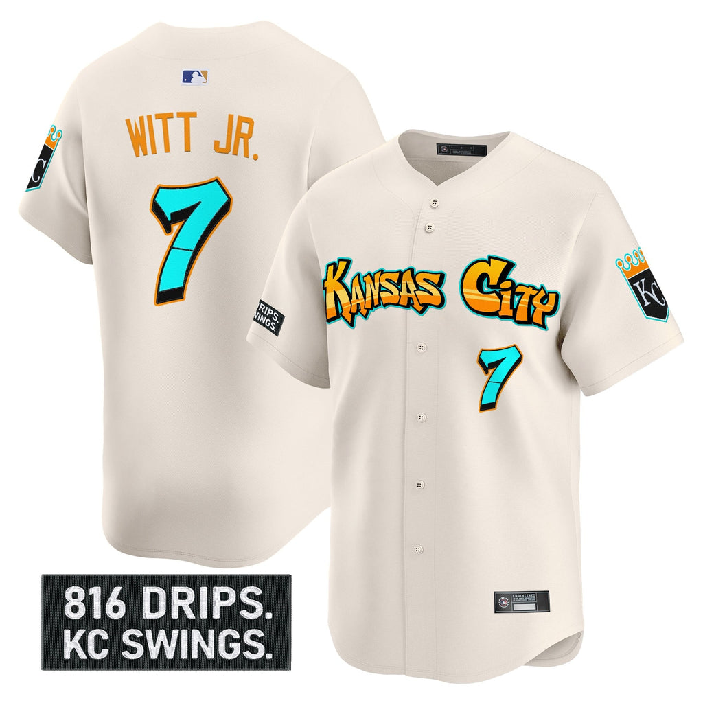 KC 'Graffiti Crown Drop Edition' Vapor Premier Limited Jersey - All Stitched