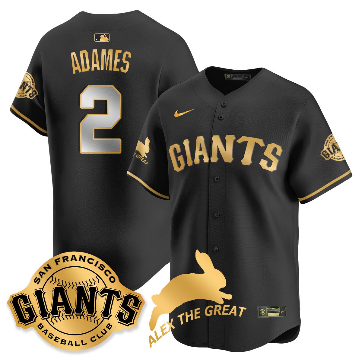 SF "Alex the Great" Rabbit Memories 2025 Jersey - All Stitched
