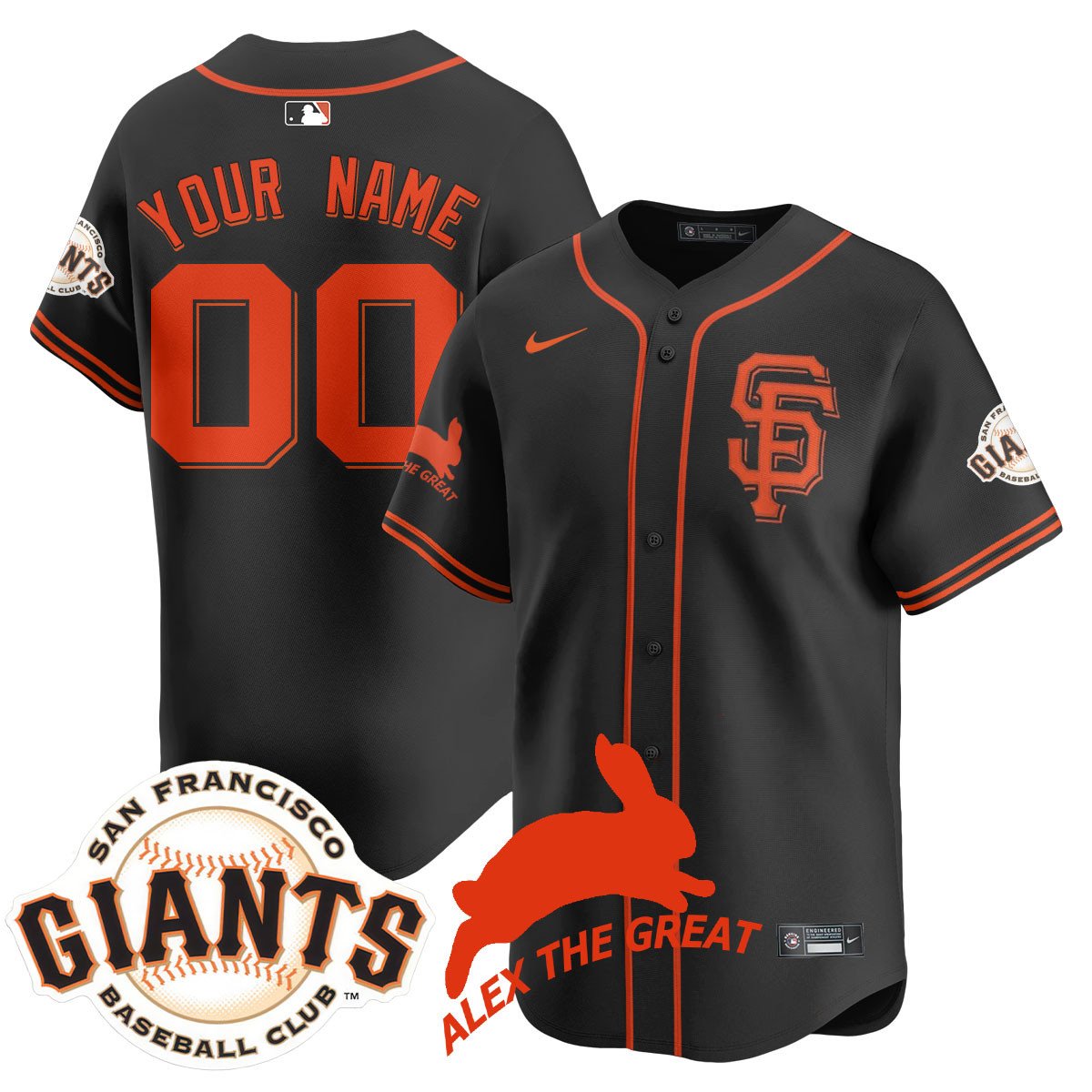 SF "Alex the Great" Rabbit Memories 2025 Jersey - All Stitched