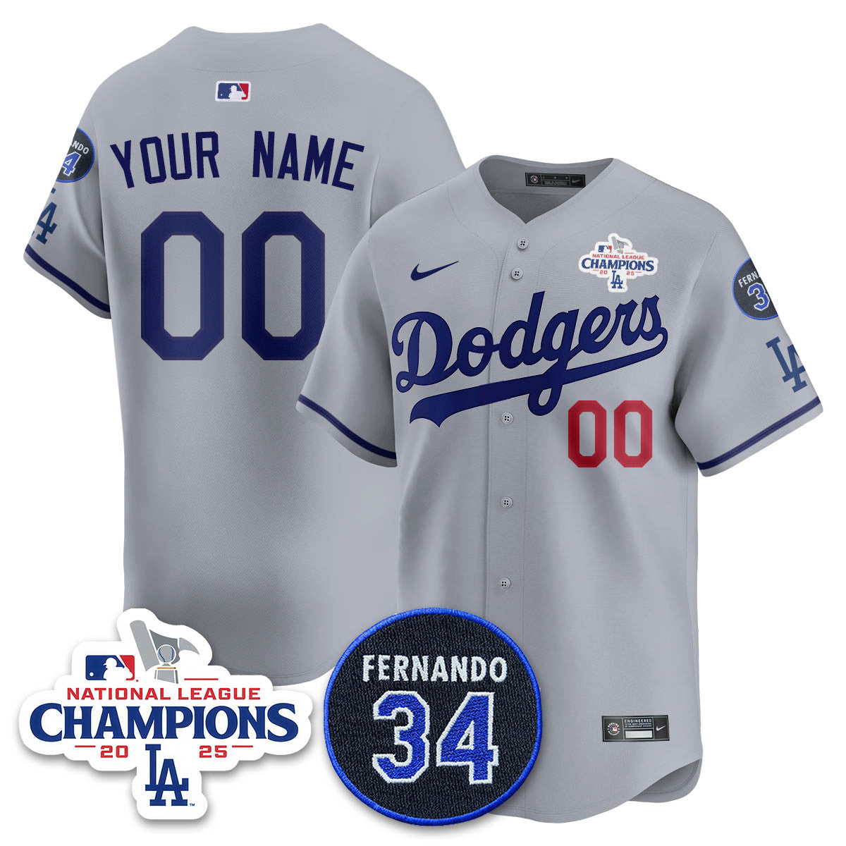 LAD 2025 NL Champions Jersey - All Stitched