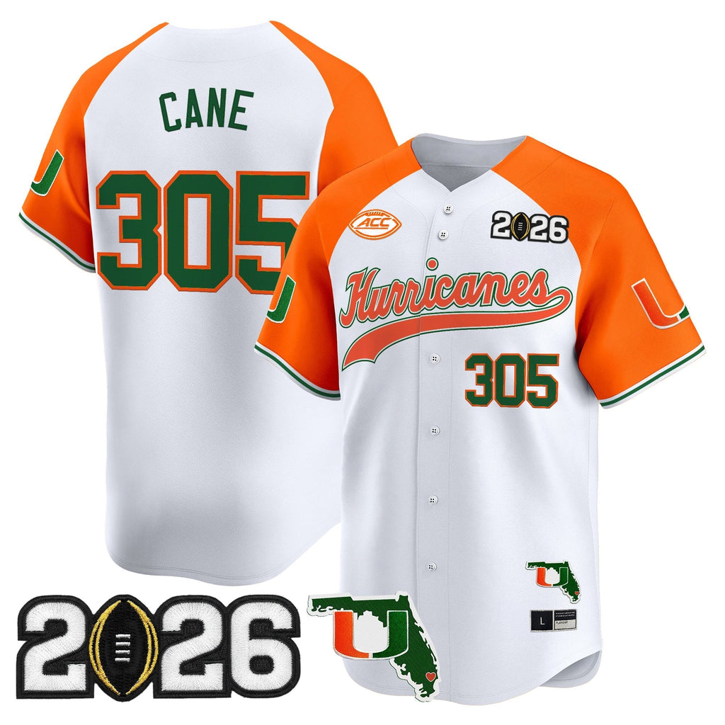 MIA 2026 CFP Final & Florida Patch Vapor Baseball Jersey - All Stitched