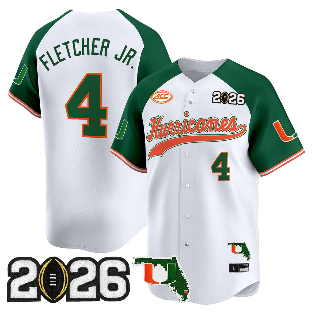 MIA 2026 CFP Final & Florida Patch Vapor Baseball Jersey - All Stitched