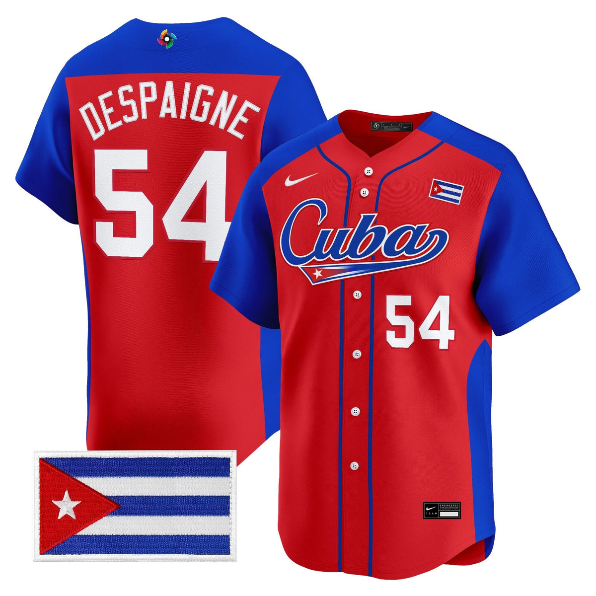 Team Cuba World Baseball Classic Vapor Premier Jersey - 2026 Roster - All Stitched