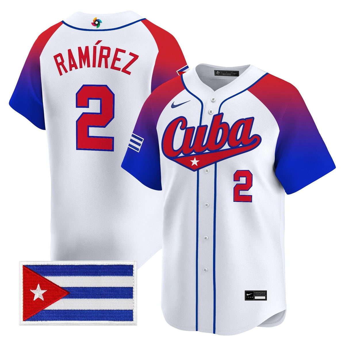 Team Cuba World Baseball Classic Vapor Premier Jersey - 2026 Roster - All Stitched