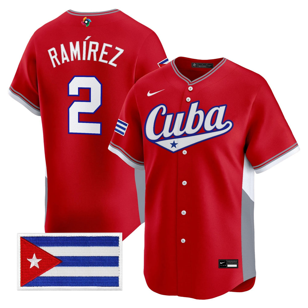 Team Cuba World Baseball Classic Vapor Premier Jersey - 2026 Roster - All Stitched