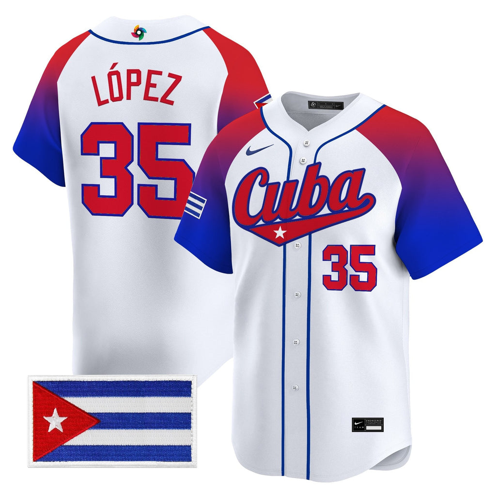 Team Cuba World Baseball Classic Vapor Premier Jersey - 2026 Roster - All Stitched