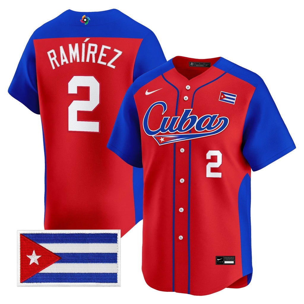 Team Cuba World Baseball Classic Vapor Premier Jersey - 2026 Roster - All Stitched