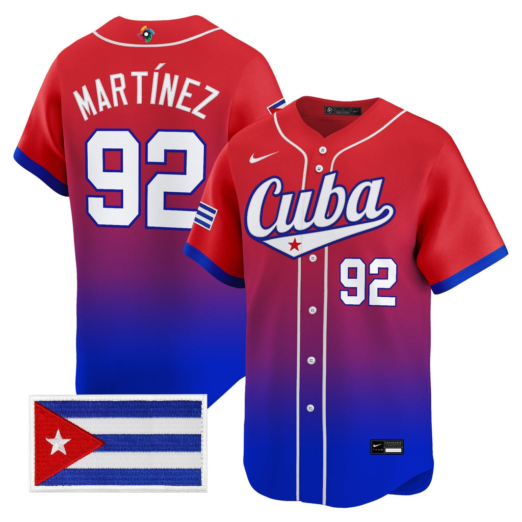 Team Cuba World Baseball Classic Vapor Premier Jersey - 2026 Roster - All Stitched