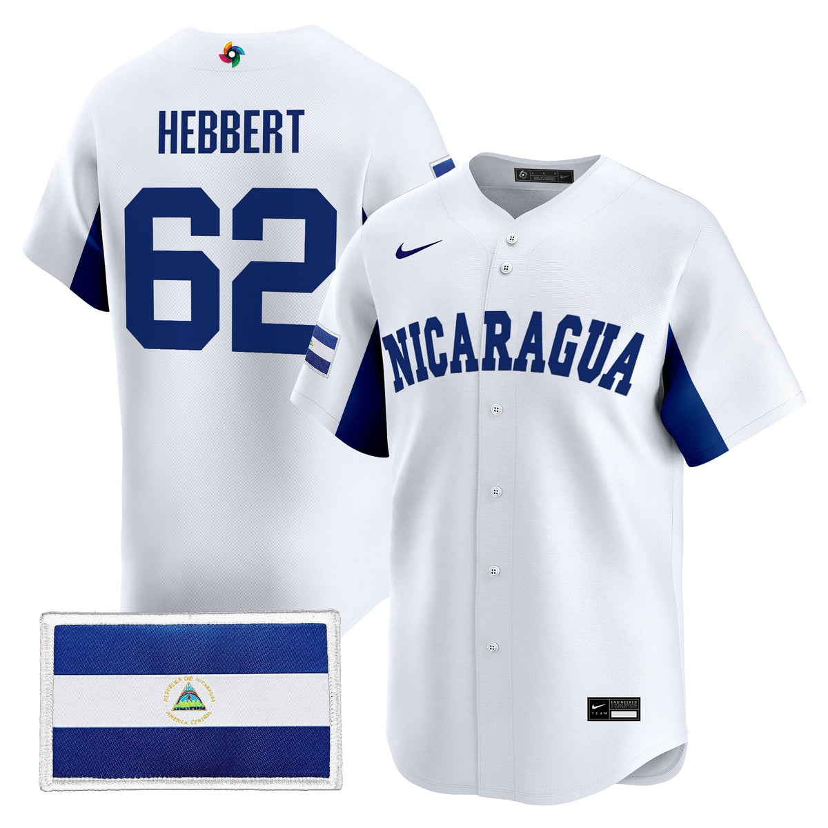 Team Nicaragua 2026 World Baseball Classic Vapor Premier Jersey - All Stitched
