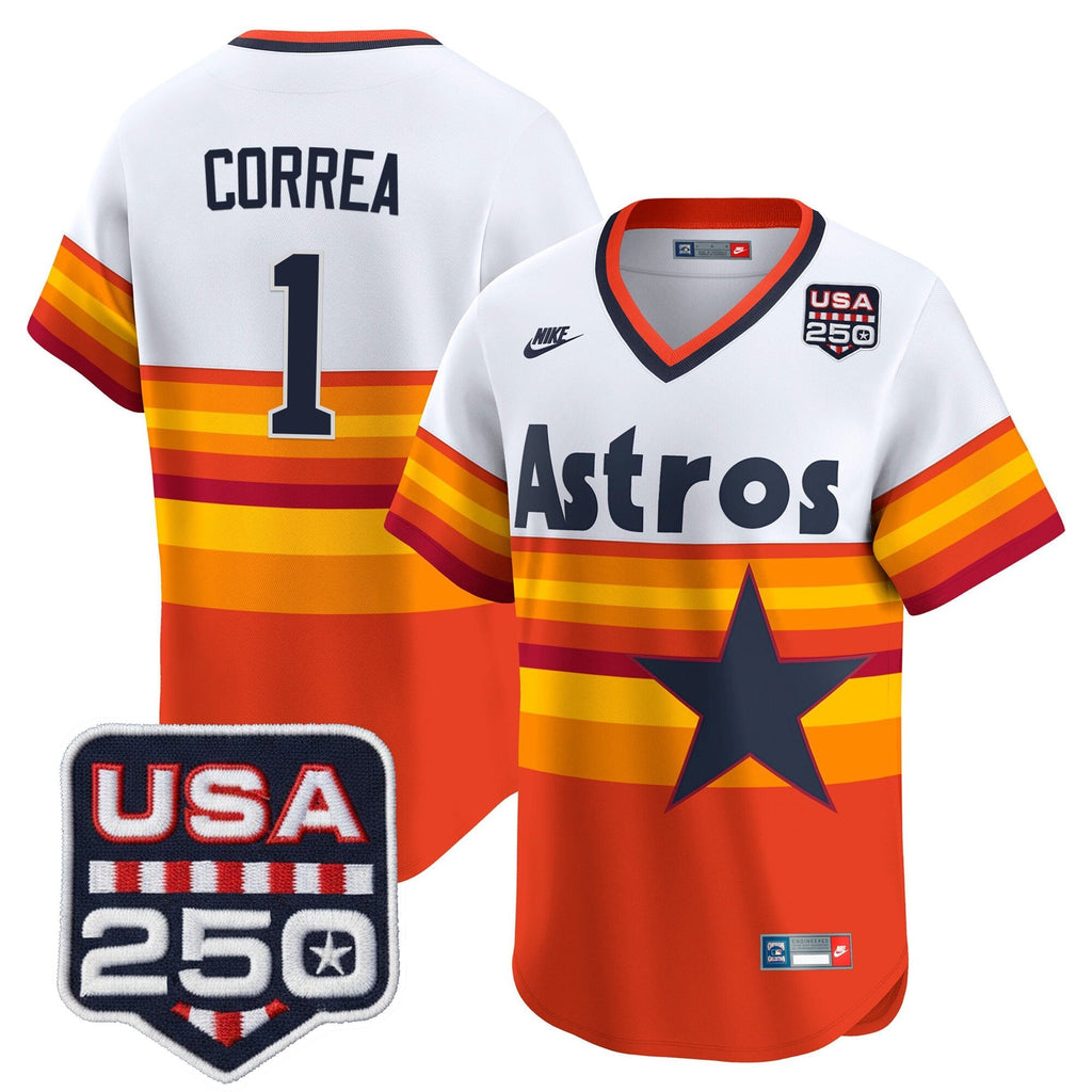 Menâs HOU 250America Patch Vapor Premier Limited Jersey - All Stitched