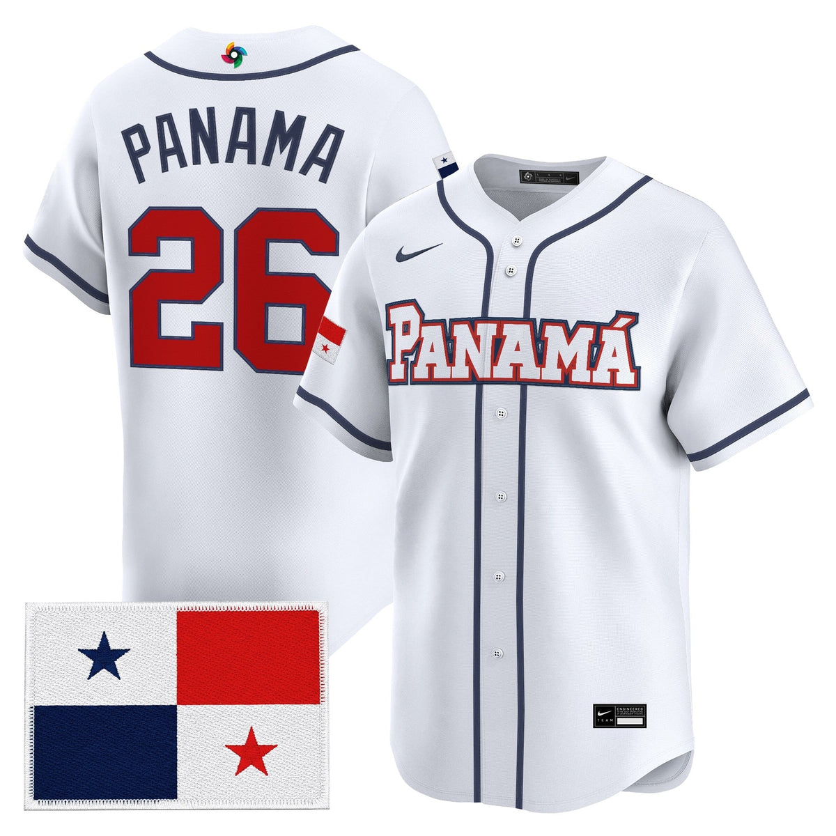 Team Panama 2026 World Baseball Classic Vapor Premier Jersey - All Stitched