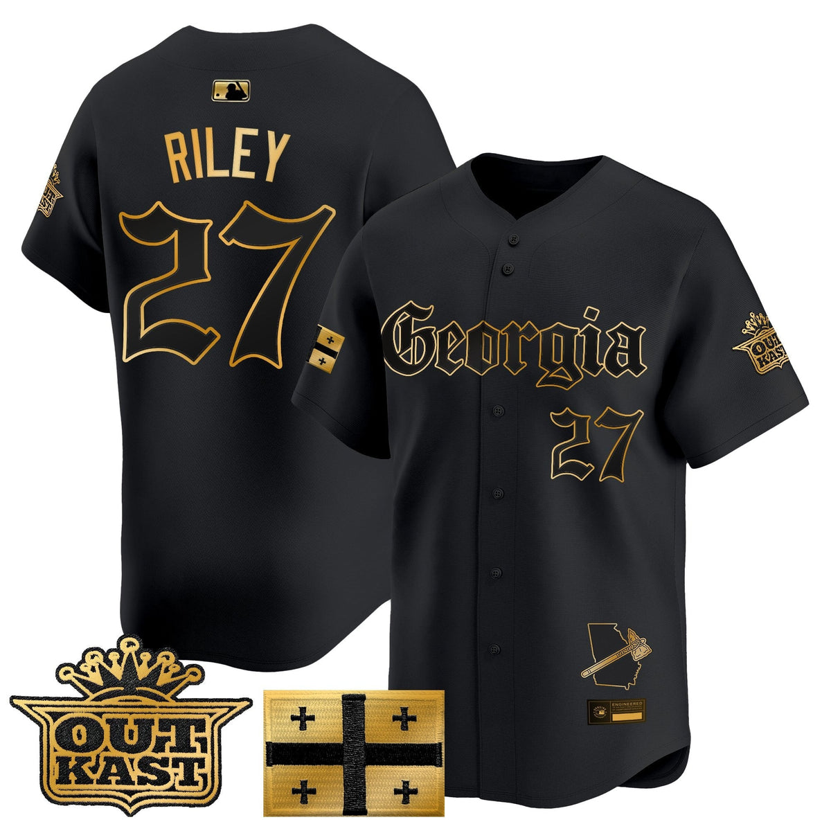ATL 'Georgia x Outkast Gothic Edition' Vapor Premier Limited Jersey - All Stitched