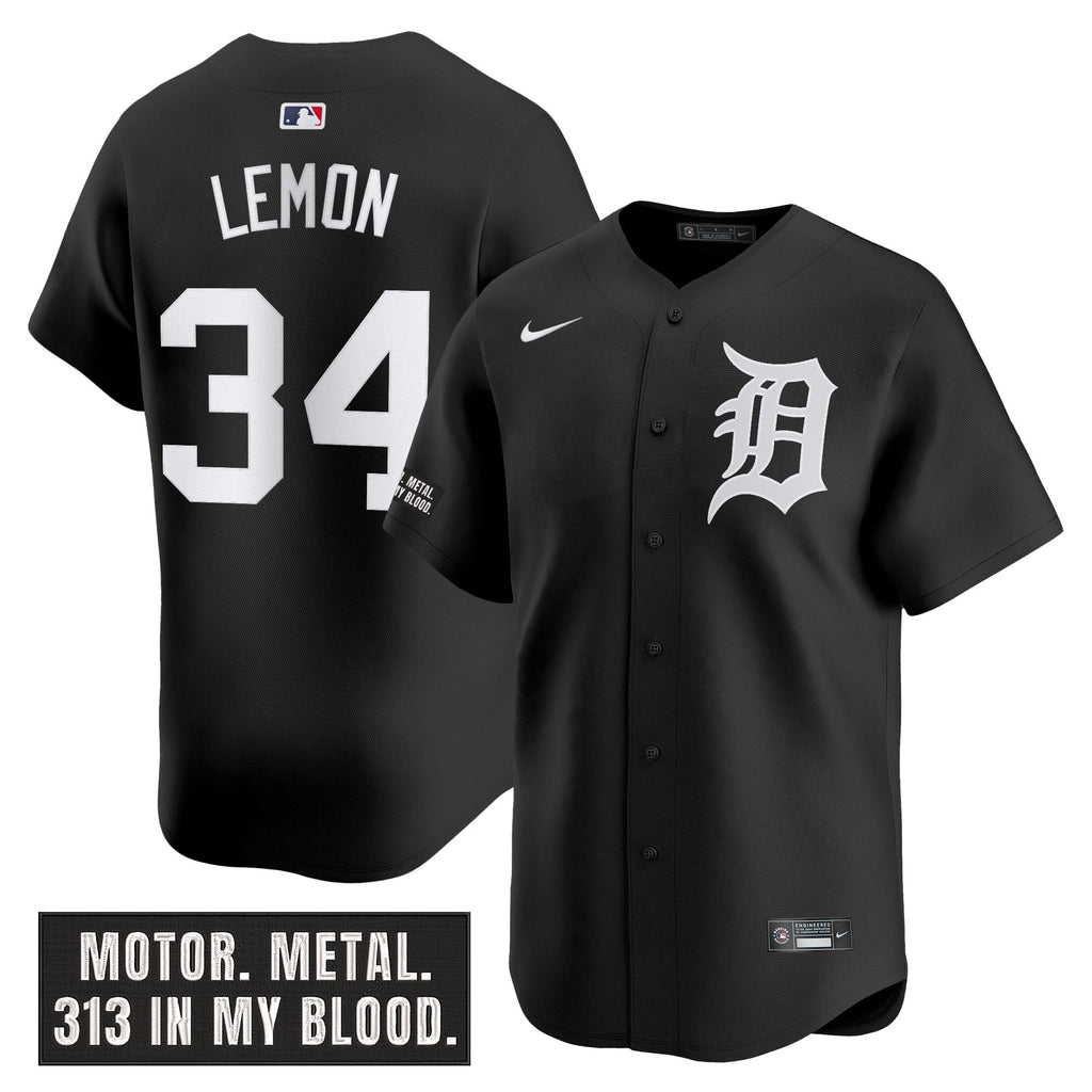 DET 'Motor Gothic Edition' Vapor Premier Limited Jersey - All Stitched
