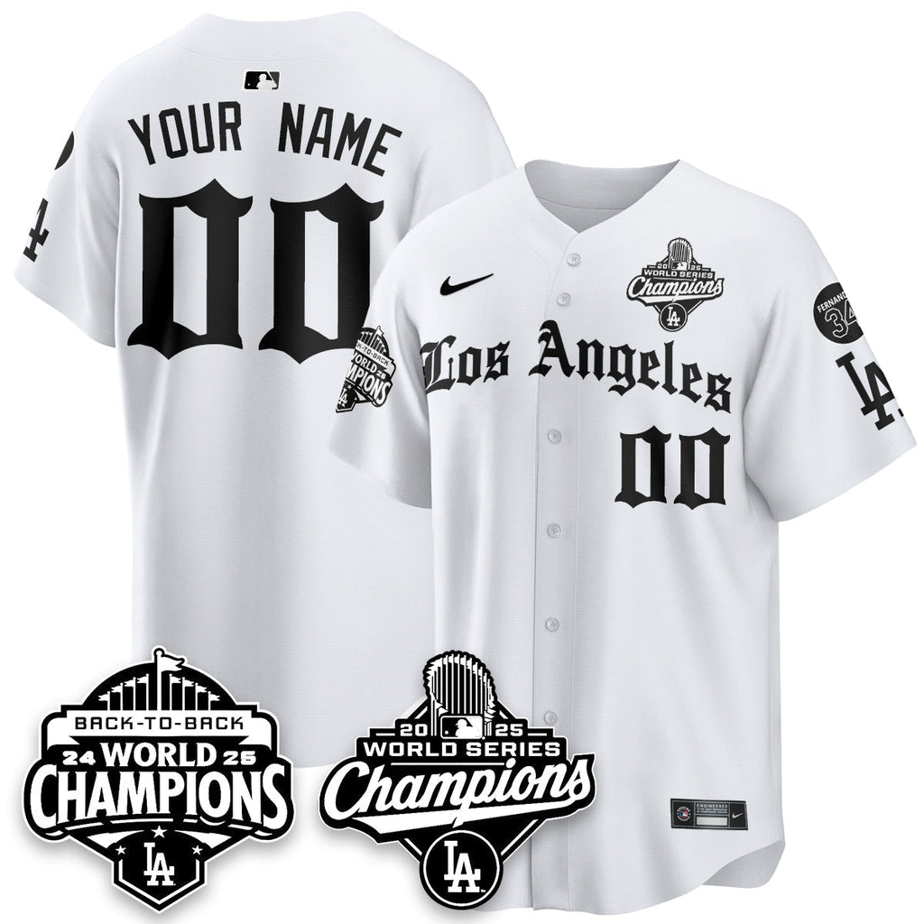 LAD 2025 World Series Champions Vapor Premier Limited Jersey - LA Gothic Edition - All Stitched N2