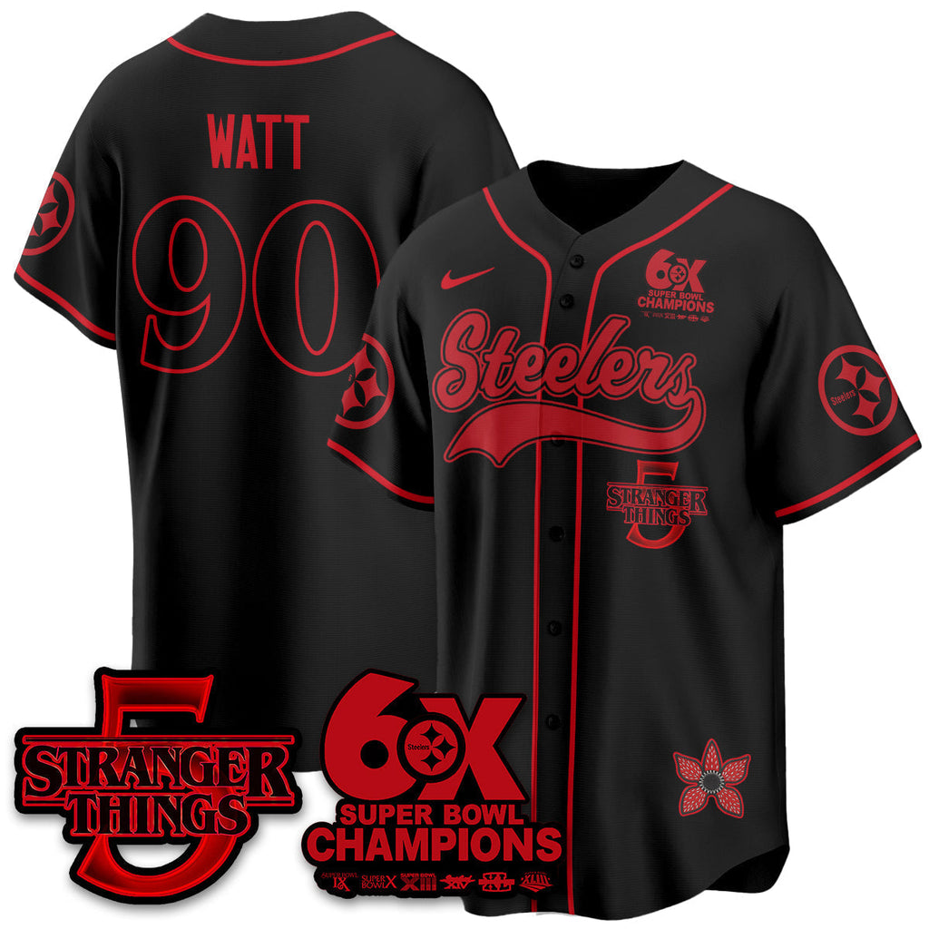 PIT Stranger Things Vapor Limited Baseball Men Jersey - All Stitched