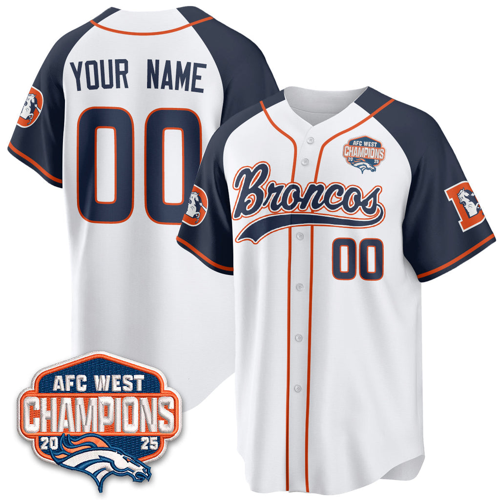 DEN AFC West Division Champions Vapor Limited Baseball Jersey - All Stitched