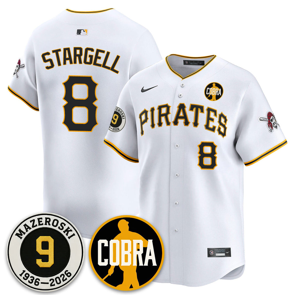PIT Memories Vapor Limited Men Jersey - Bill Mazeroski Patch - All Stitched