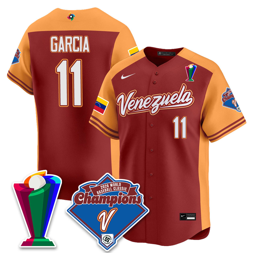 Venezuela Baseball 2026 World Baseball Classic Champions Limited Men Jersey - All Stitched