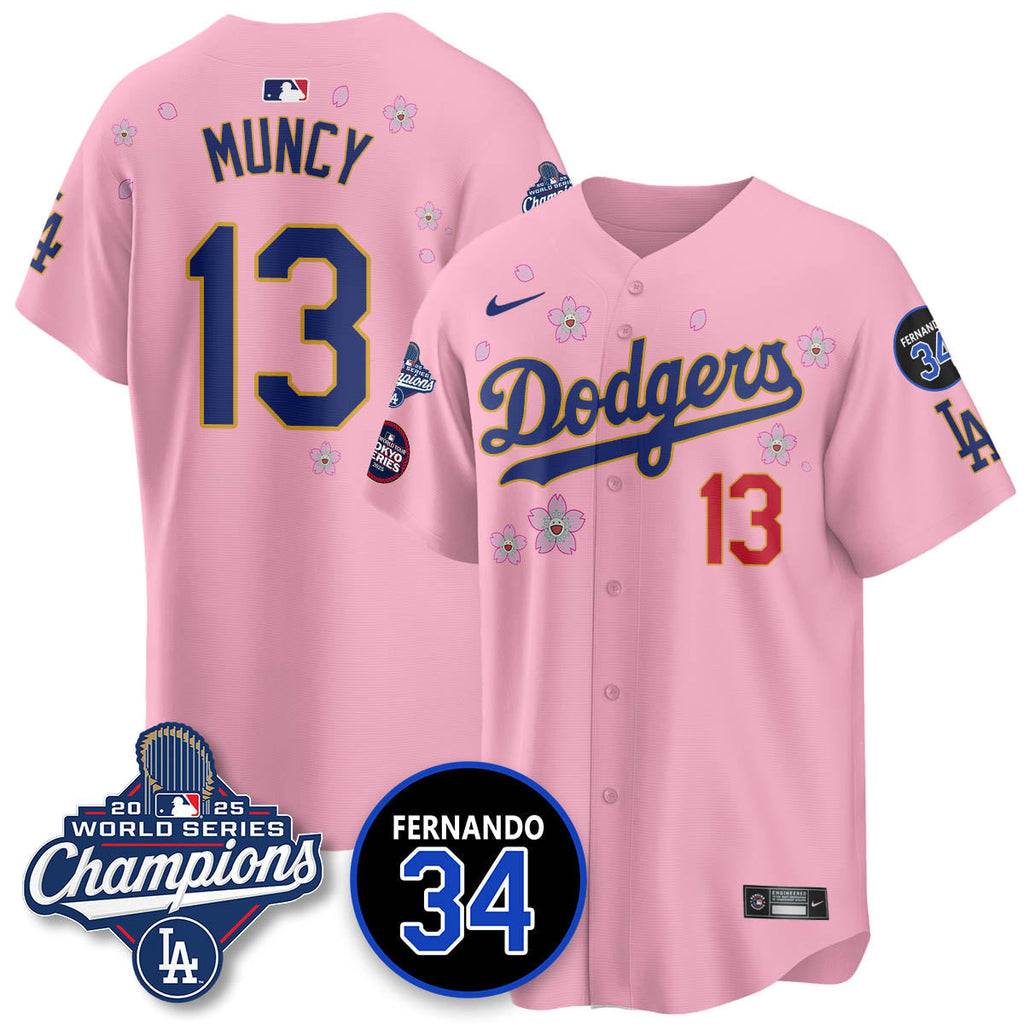 LAD Tokyo 2025 World Series Champions Jersey - All Stitched