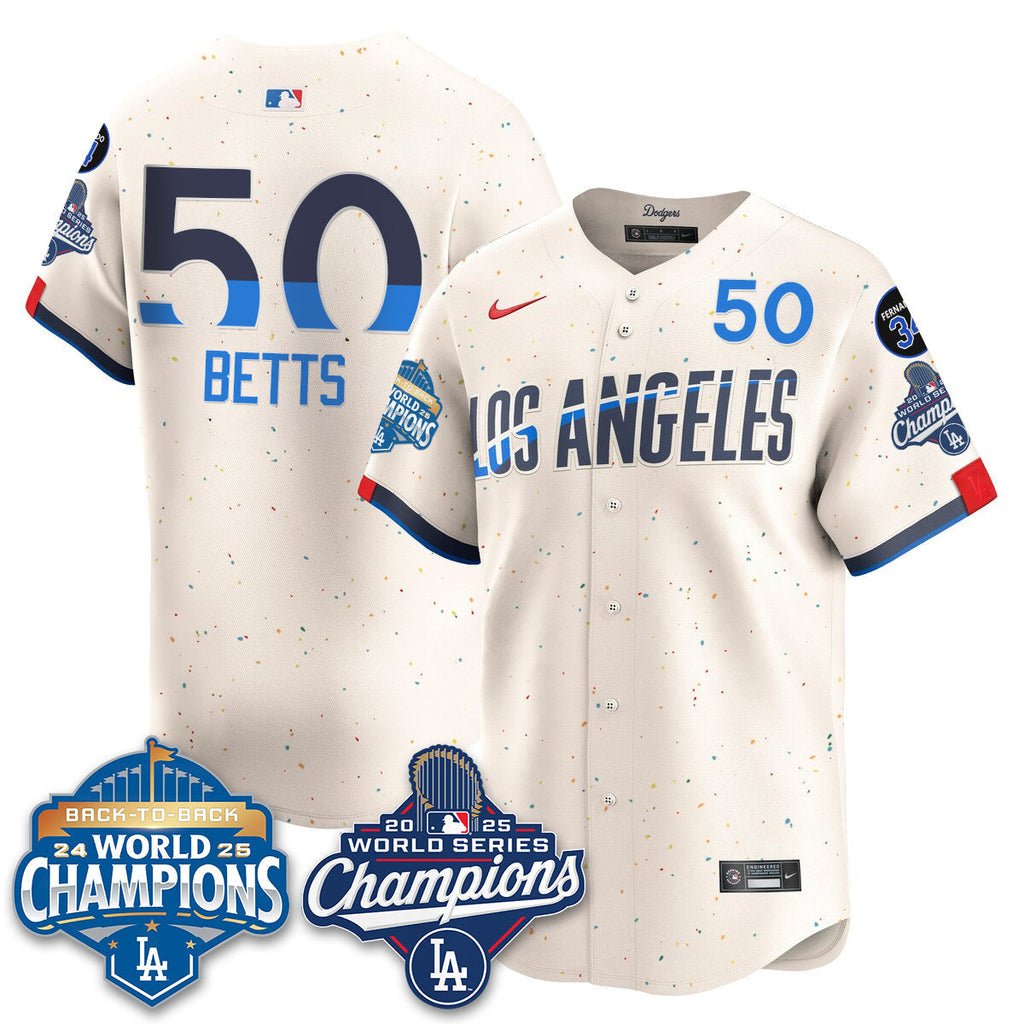 LAD 2025 World Series Champions Jersey - All Stitched