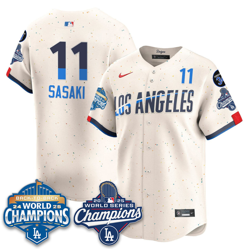 LAD 2025 World Series Champions Jersey - All Stitched