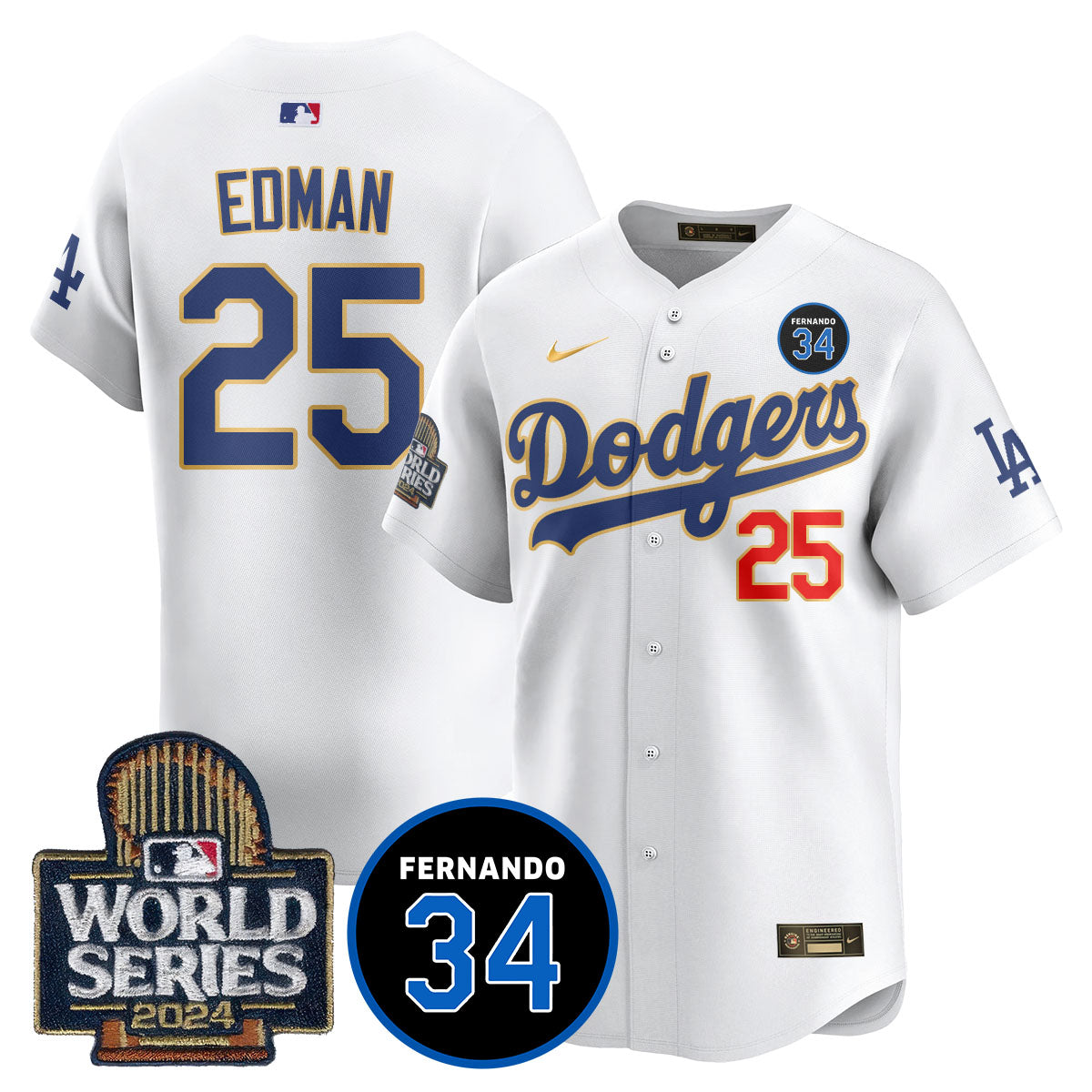 Dodgers Fernando Valenzuela Memorial Jersey - All Stitched