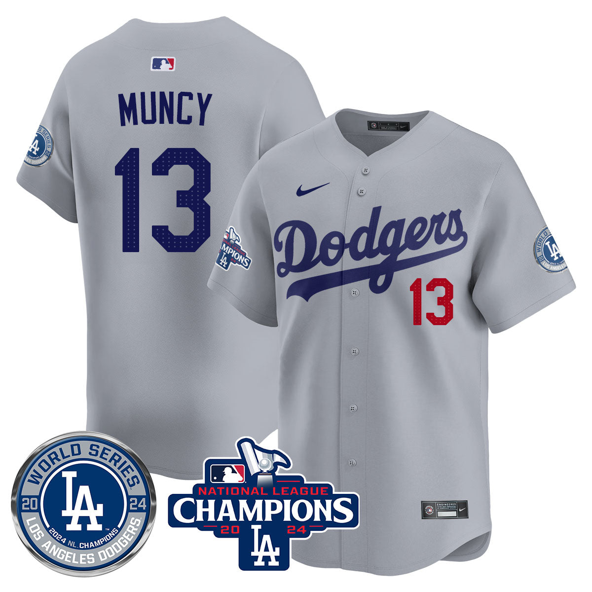 LAD World Series NL Champions Jersey - All Stitched
