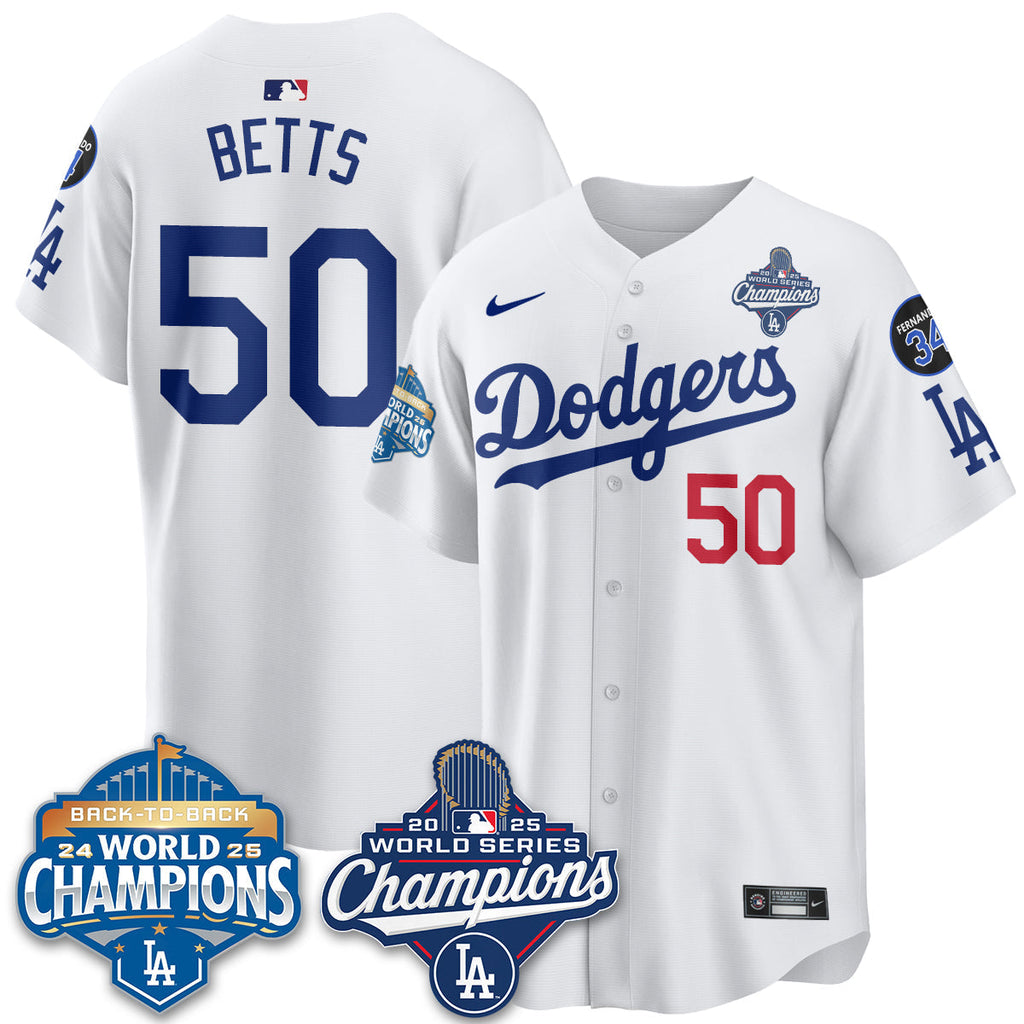 LAD 2025 World Series Champions Men Jersey - All Stitched