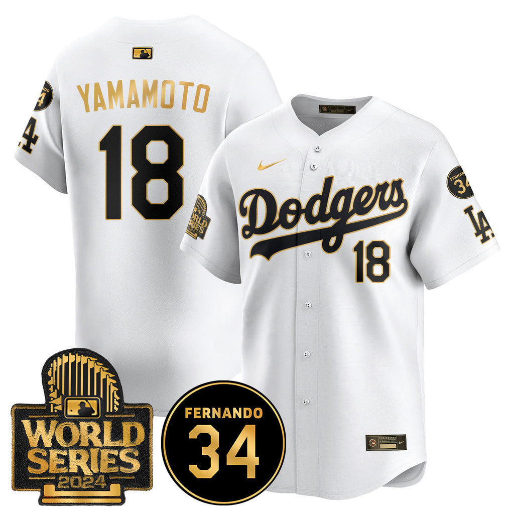 Dodgers Fernando Valenzuela Memorial Men Jersey - All Stitched