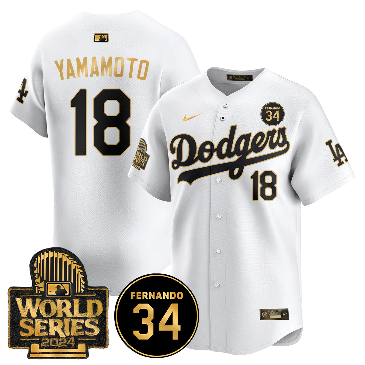 Dodgers Fernando Valenzuela Memorial Jersey - All Stitched