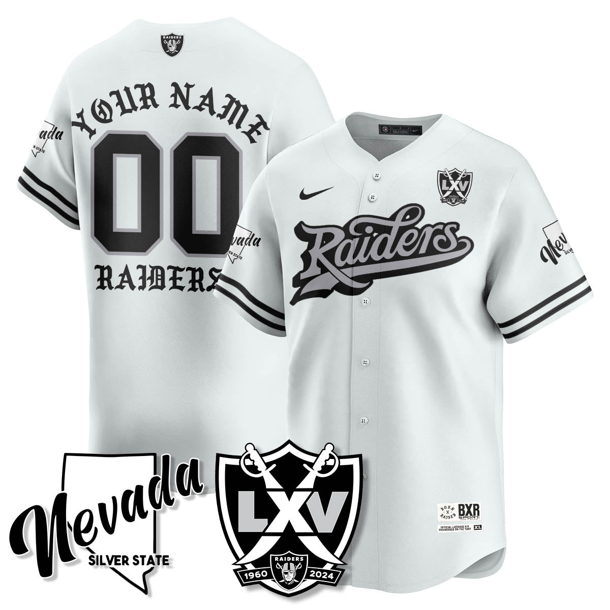LVR Born x Raised Baseball Jersey - All Stitched