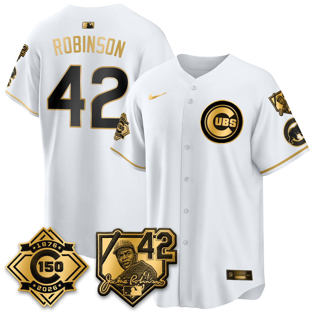 CHC 150th Anniversary & Jackie Robinson Day Patch Vapor Premier Limited Jersey - All Stitched