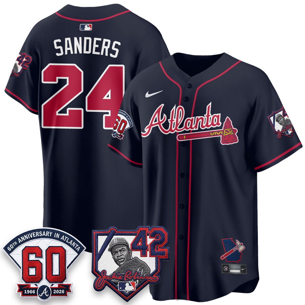 Atlanta Braves 2026 Jackie Robinson Day Vapor Limited Jersey - All Stitched