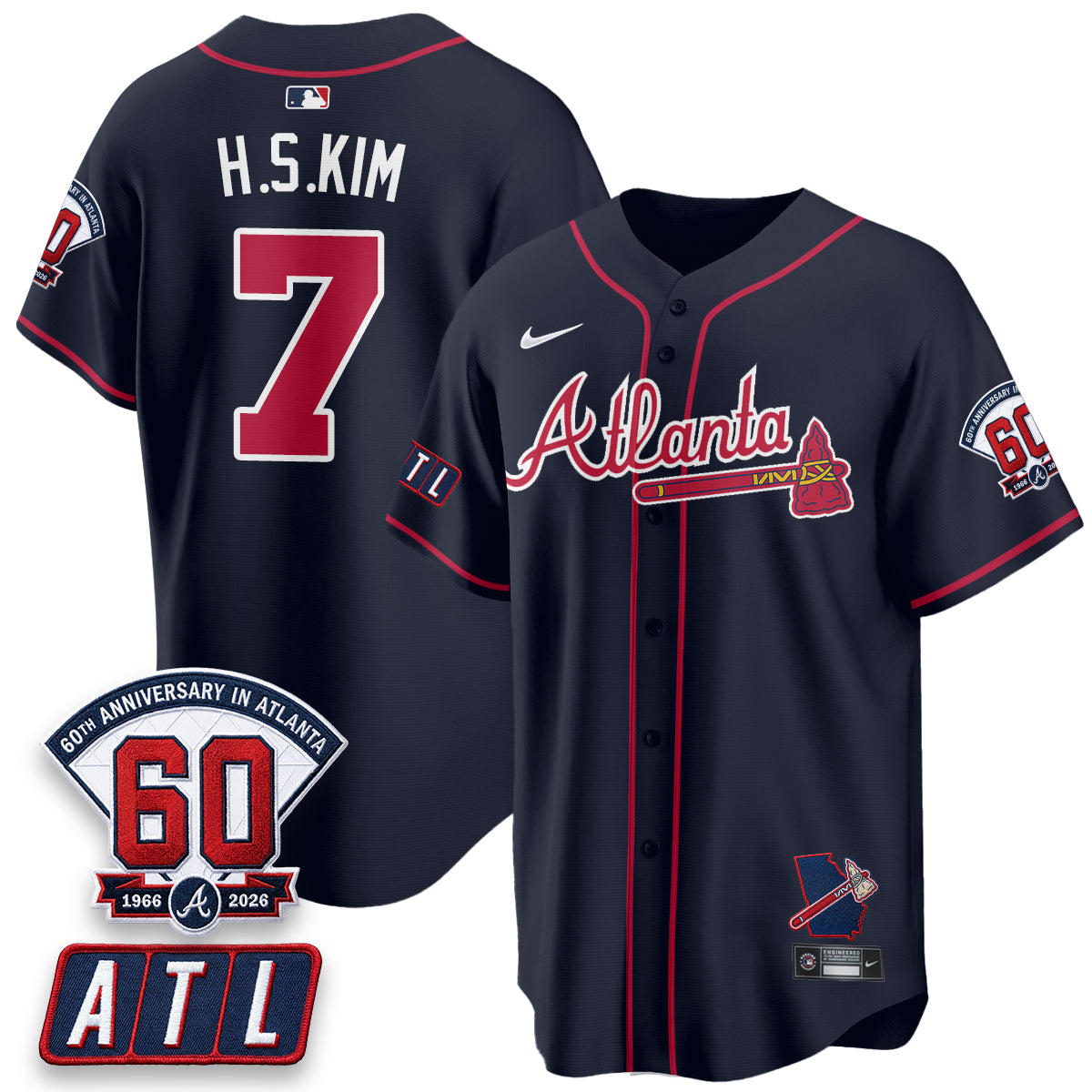 ATL 2026 60th Anniversary Vapor Limited Jersey - All Stitched