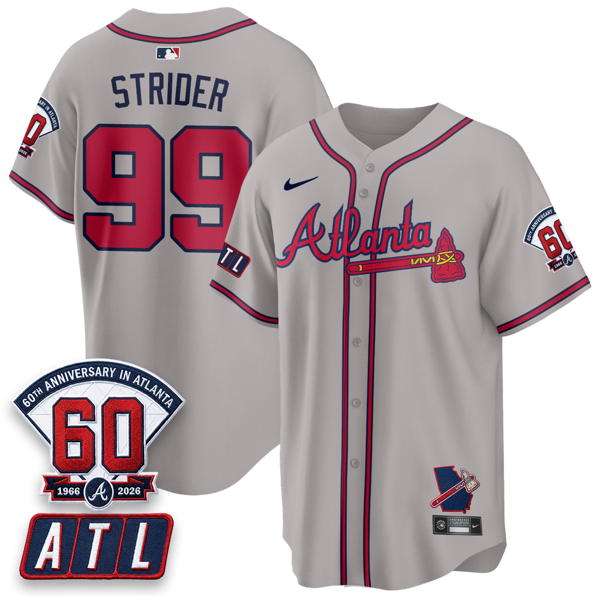 ATL 2026 60th Anniversary Vapor Limited Jersey - All Stitched