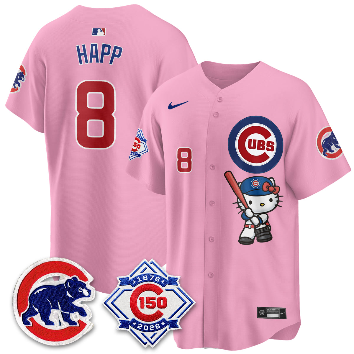 Chicago Cubs x Meow KT Vapor Premier Limited Jersey - All Stitched