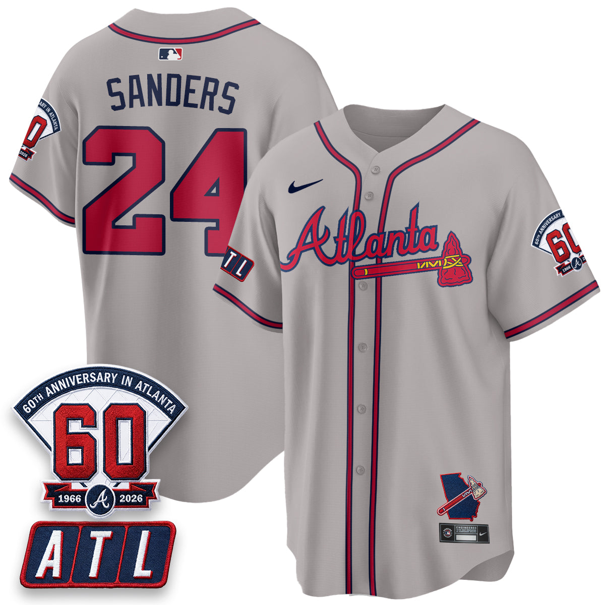 Atlanta Braves 2026 60th Anniversary Vapor Limited Jersey - All Stitched